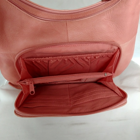 Preston & York lamb leather pink hand bag - Picture 6 of 8